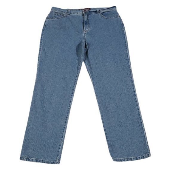 [Gloria Vanderbilt] Hi Rise Light Straight Jeans - Picture 2 of 7